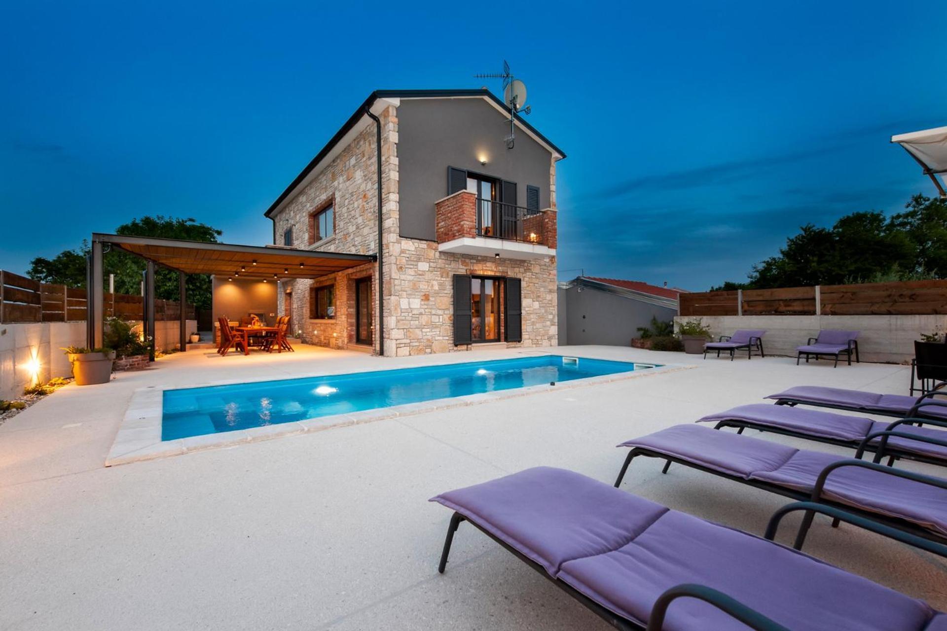 Villa Baraka With Private Pool Near Rovinj - Wiibuk Kanfanar Bagian luar foto